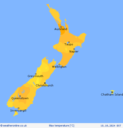 Max temperature Forecast maps